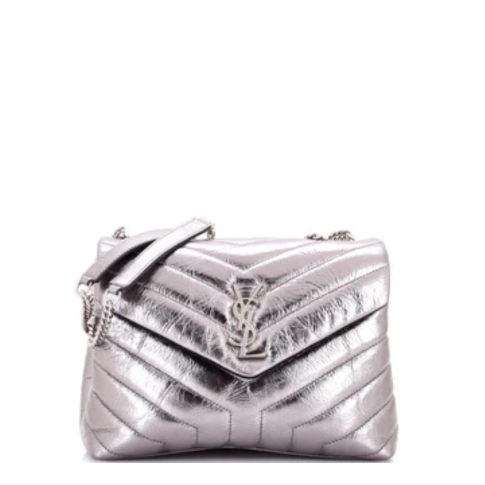 Yves Saint Laurent Silver Crossbody Bag 🎊